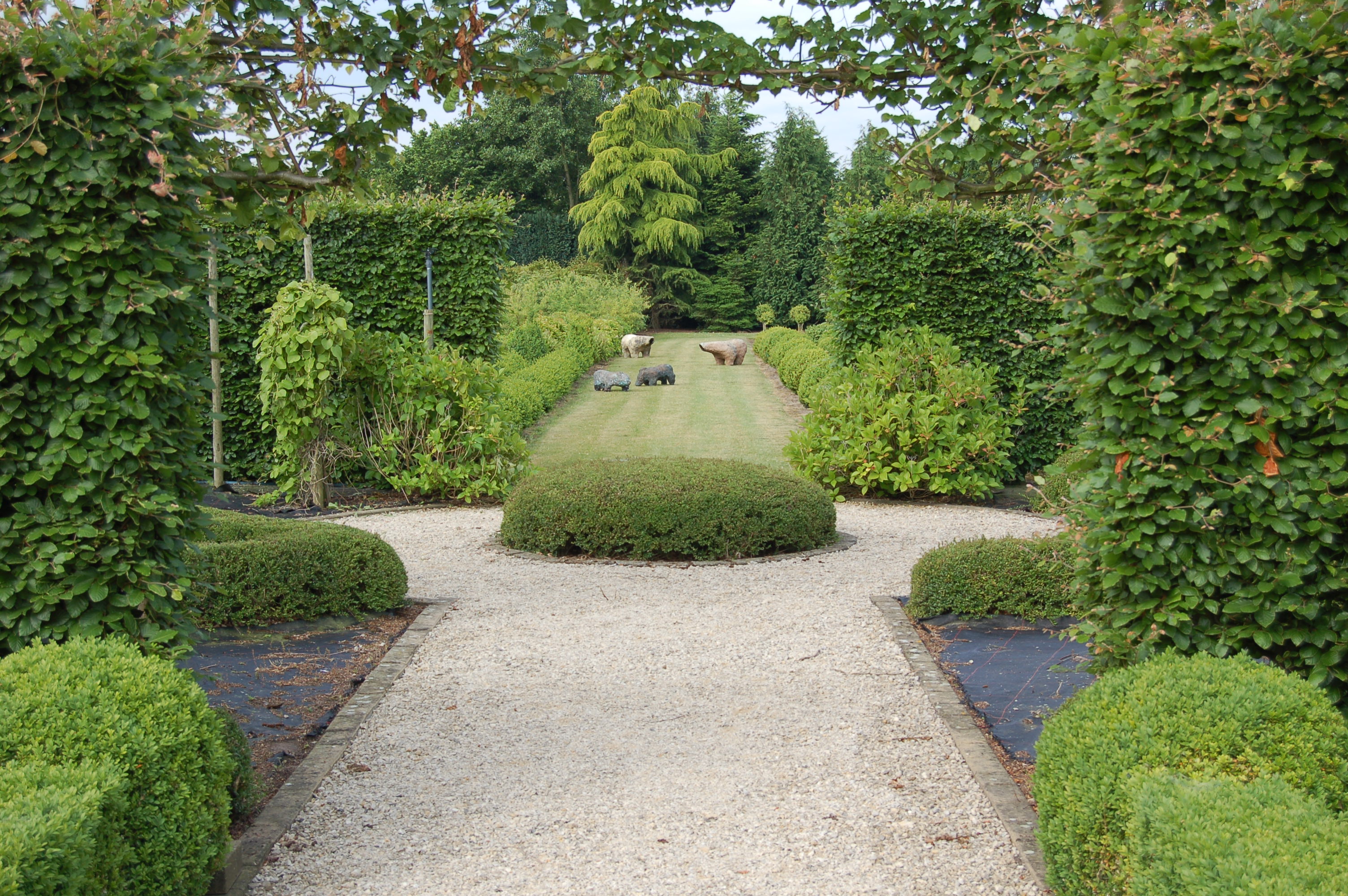 tuinpad met perspectief kamertuin